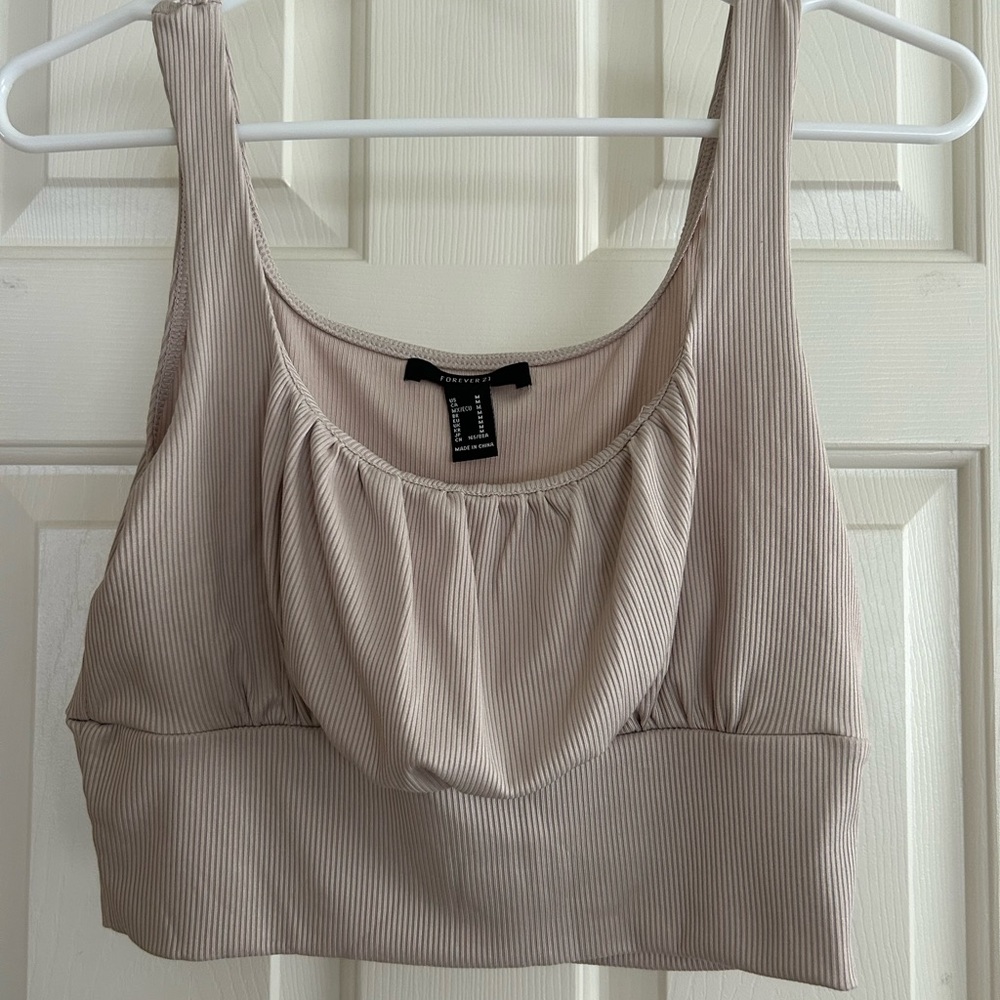 Ruched crop tank